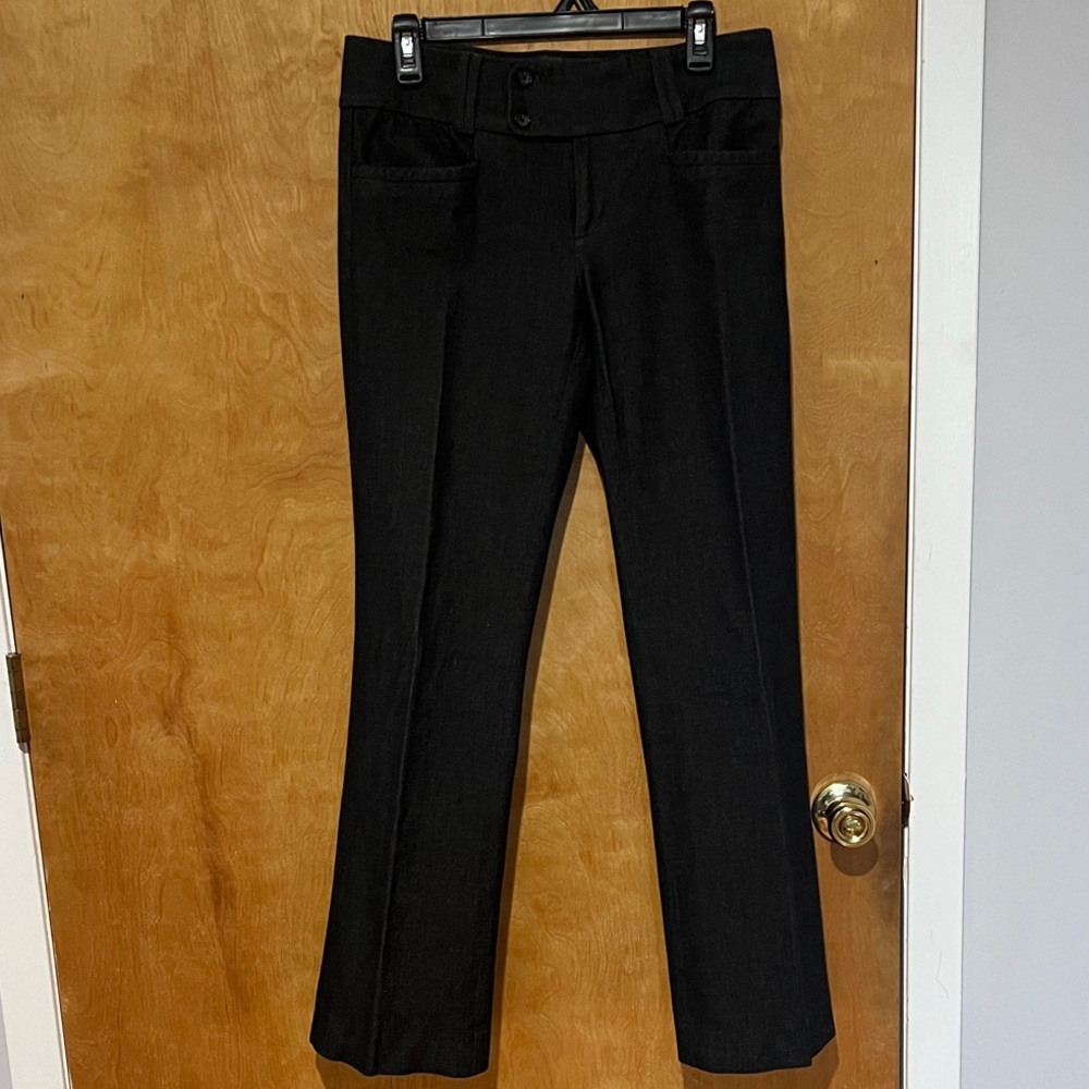 Women’s BANANA REPUBLIC Stretch Black Straight Leg Pants Sz.6